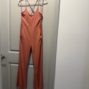 Aerie Strappy Coral Jumpsuit